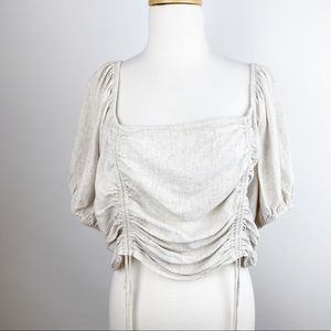 WILD FABLE Peasant Crop Top